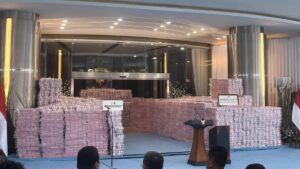 Kejagung Pamer Uang Sitaan Rp 6,6 Triliun di Hadapan Presiden