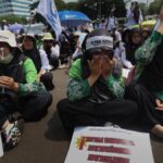 Guru Madrasah Swasta Unjuk Rasa Tuntut Kesetaraan Kebijakan